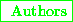\fbox{ {\color{green} Authors}}