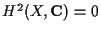 $H^2(X,{\bf C}) = 0$