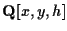 ${\bf Q}[x,y,h]$